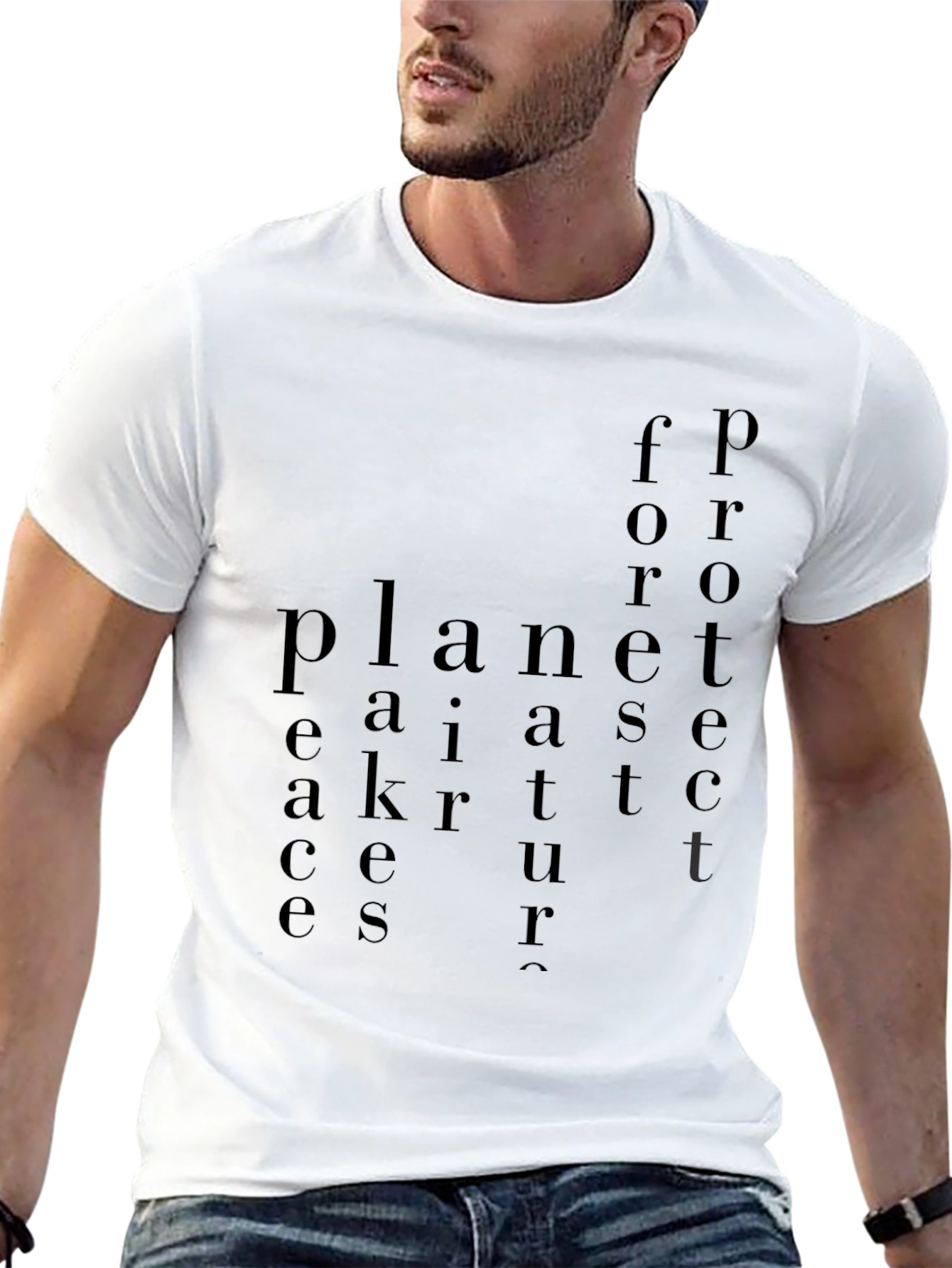 Planet Earth Structure Black Graphic Tee