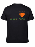 Pixel Heart Click Here Tee - Gamer Style Shirt