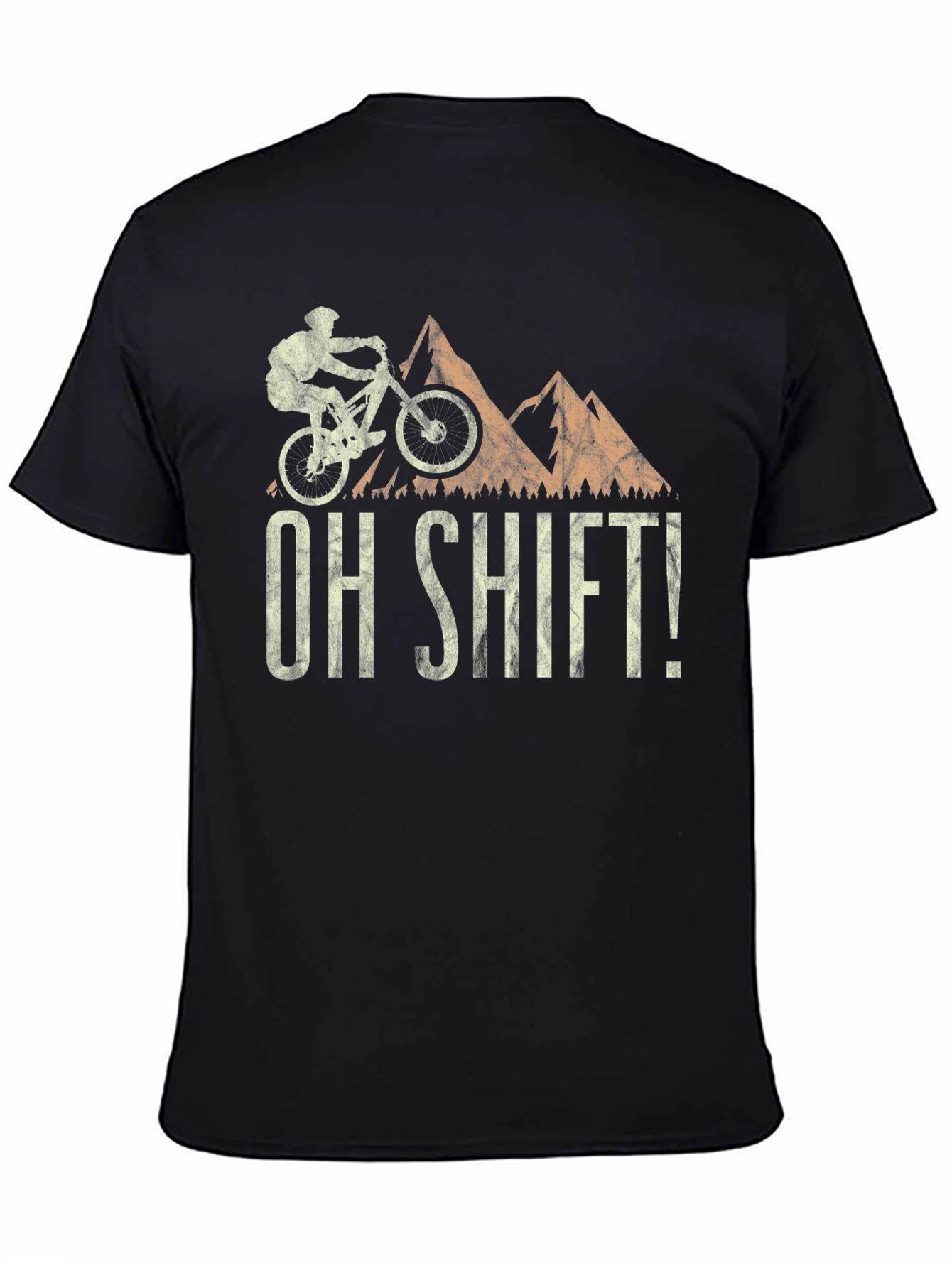 Mountain Biking Oh Shift! Graphic T-Shirt