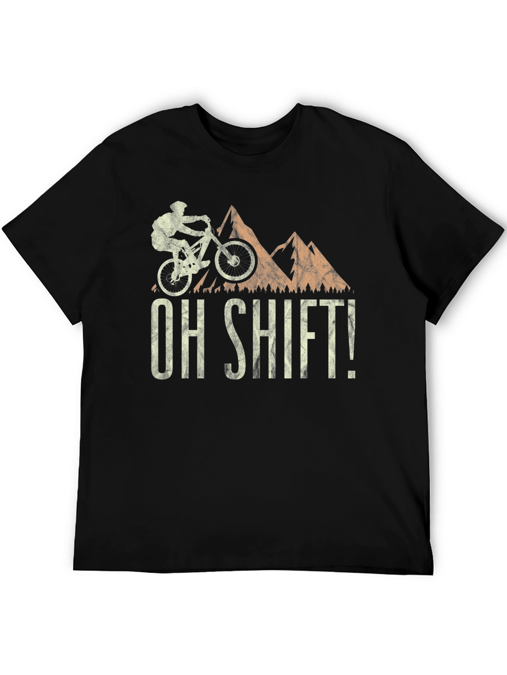 Mountain Biking Oh Shift! Graphic T-Shirt