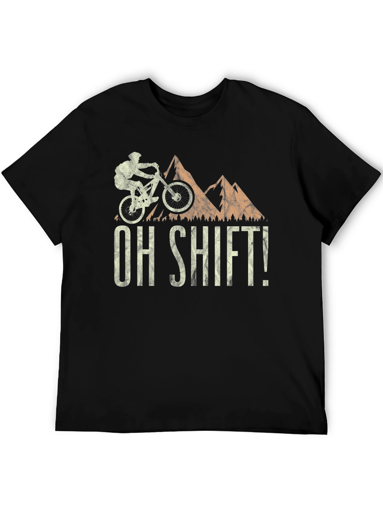 Mountain Biking Oh Shift! Graphic T-Shirt