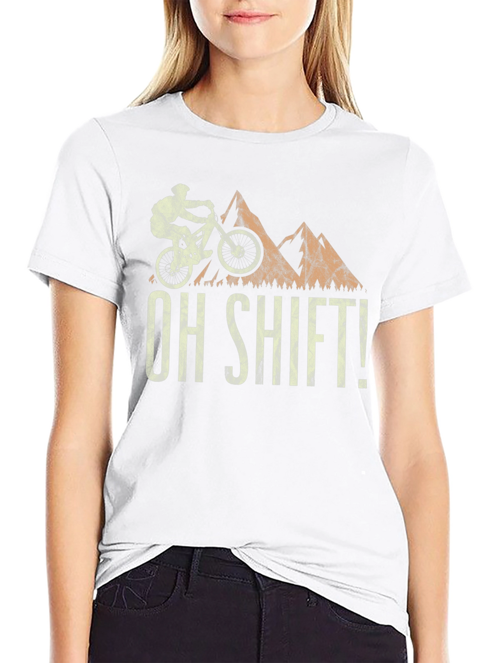 Mountain Biking Oh Shift! Graphic T-Shirt