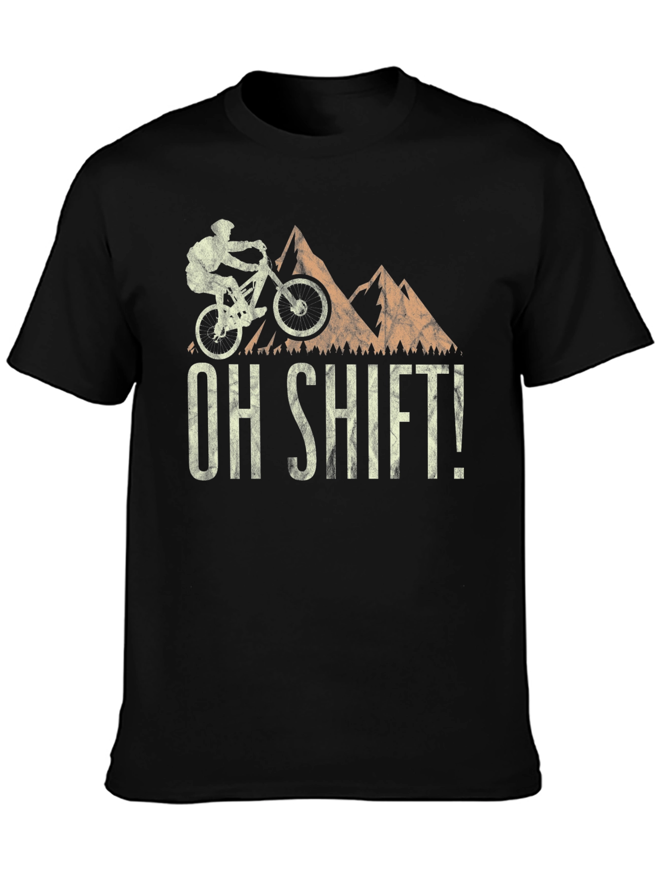Mountain Biking Oh Shift! Graphic T-Shirt