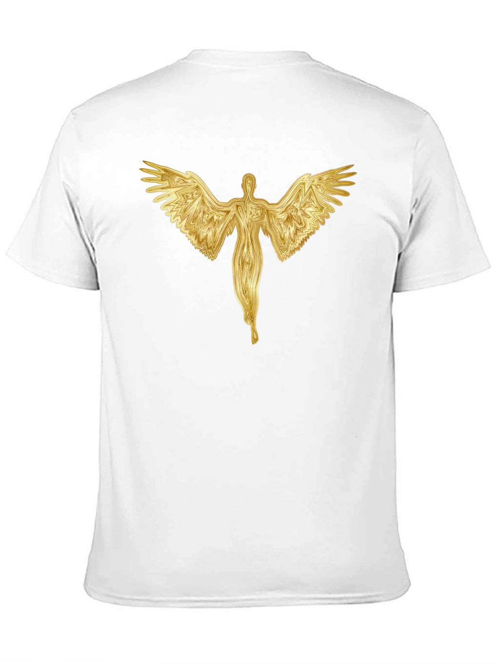 Golden Angel Graphic Black T-Shirt