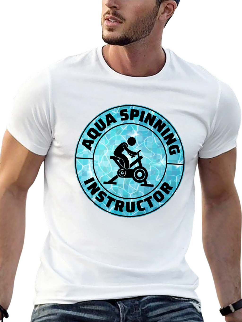 Aqua Spinning Instructor T-Shirt - Fitness Apparel