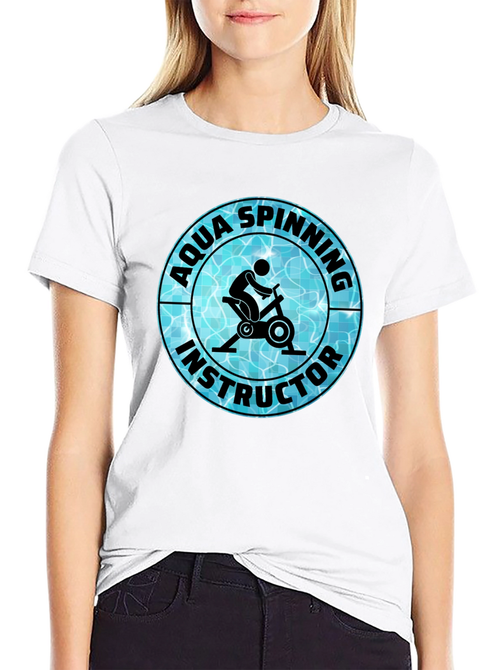 Aqua Spinning Instructor T-Shirt - Fitness Apparel