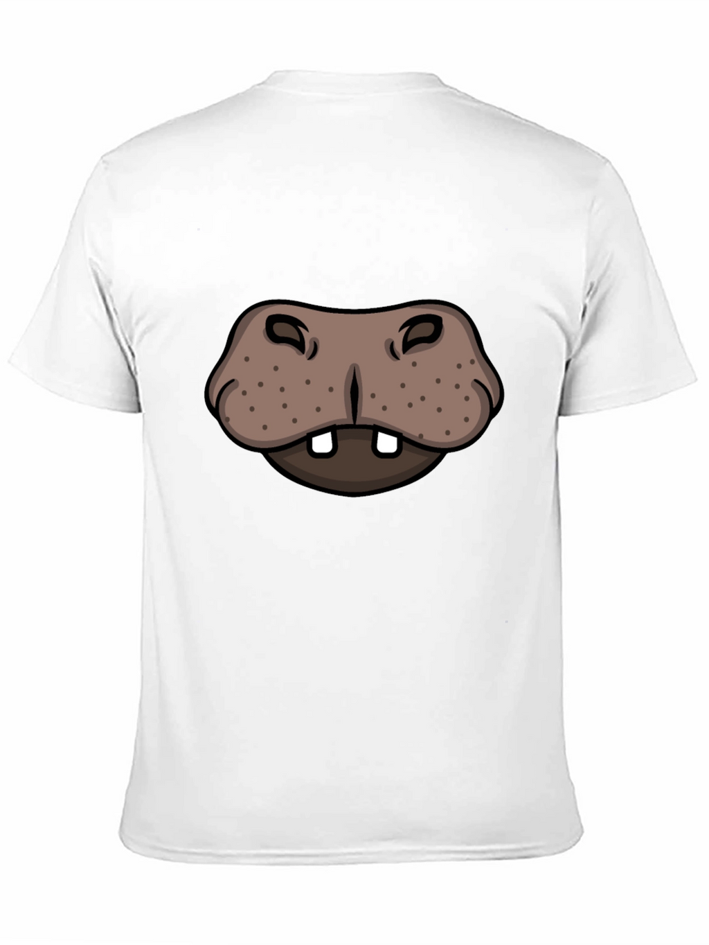 Hippo Face Graphic Tee - Funny Animal T-Shirt
