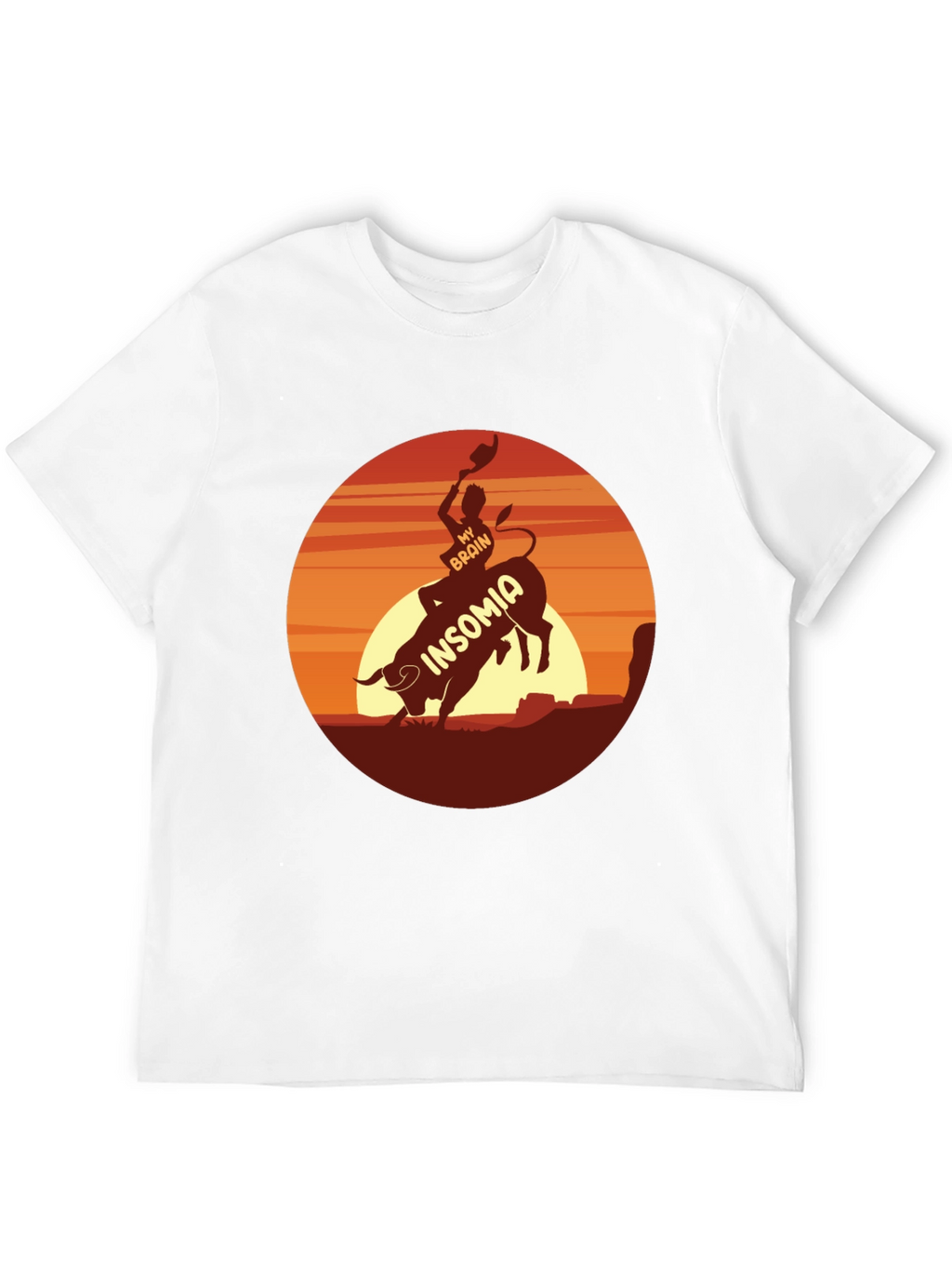 Insomnia Rodeo Graphic Tee - Black Cotton T-Shirt