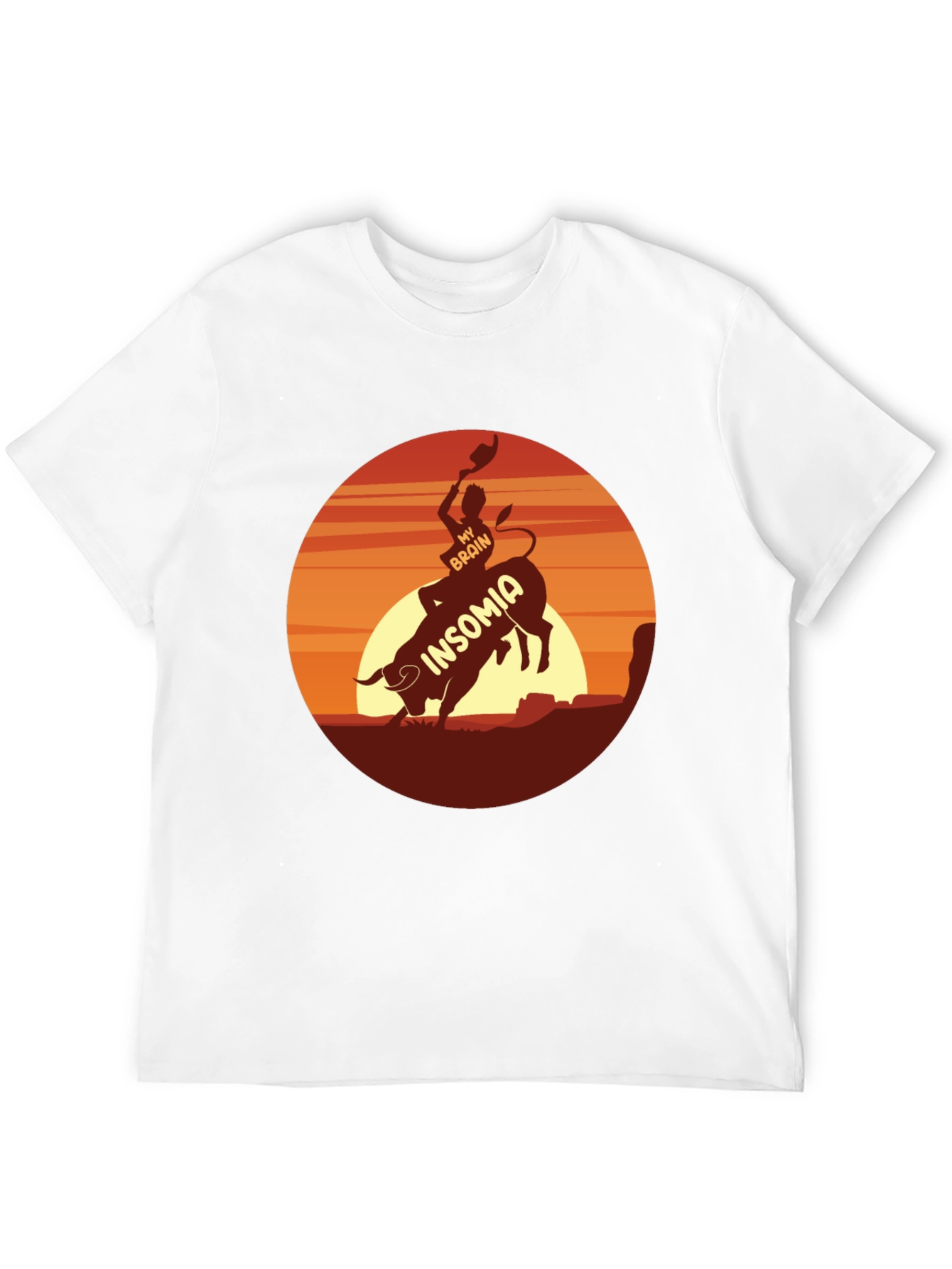 Insomnia Rodeo Graphic Tee - Black Cotton T-Shirt