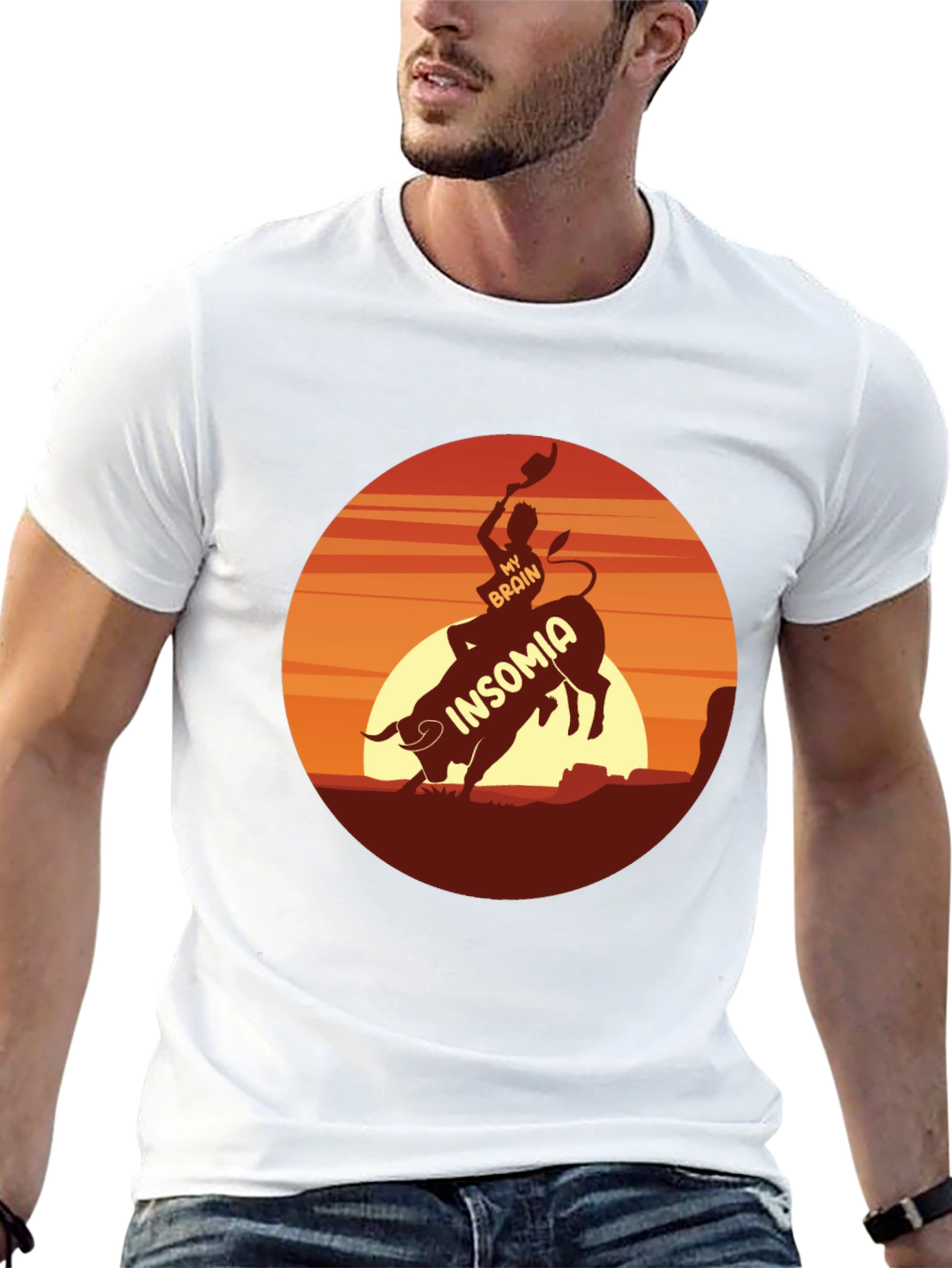 Insomnia Rodeo Graphic Tee - Black Cotton T-Shirt