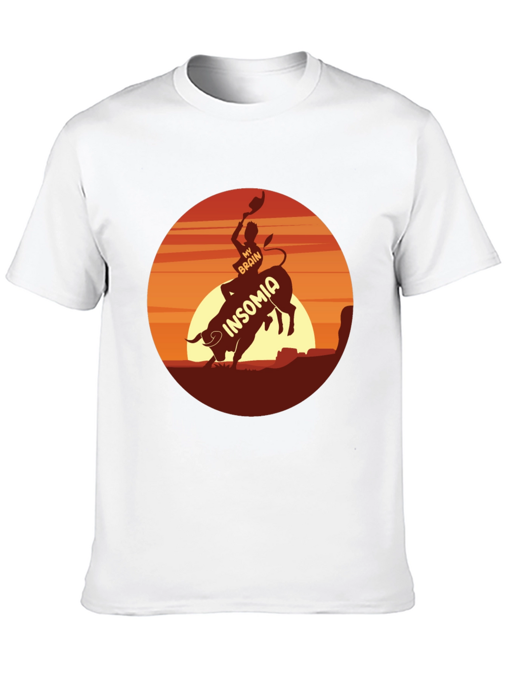 Insomnia Rodeo Graphic Tee - Black Cotton T-Shirt