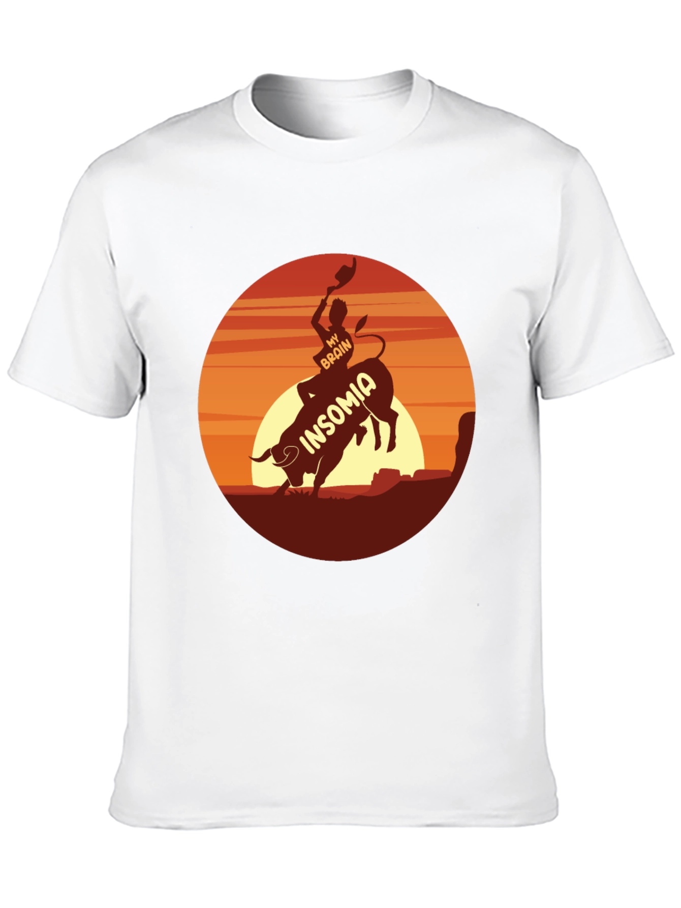 Insomnia Rodeo Graphic Tee - Black Cotton T-Shirt