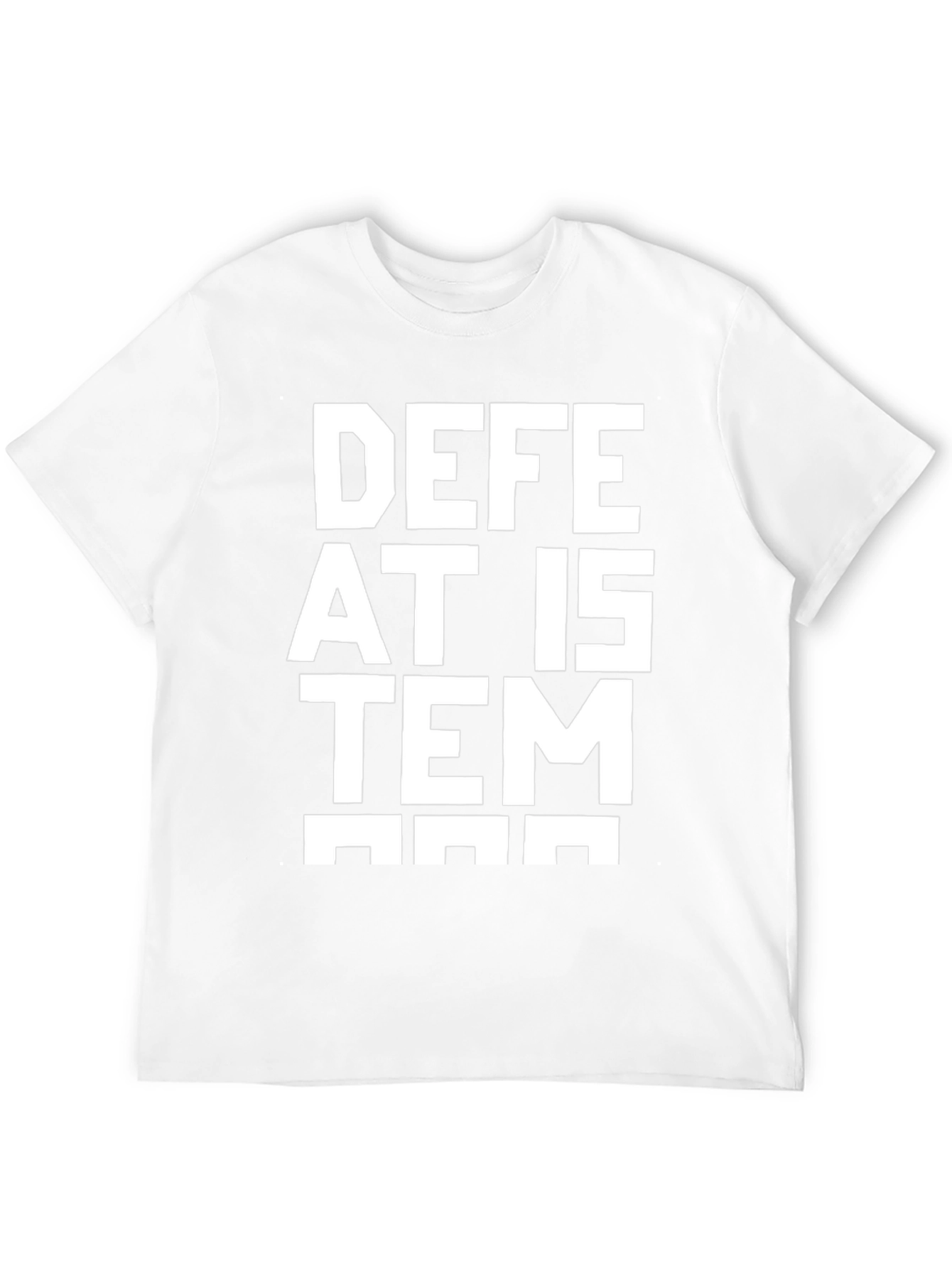 Defeat The Item Black Graphic Tee