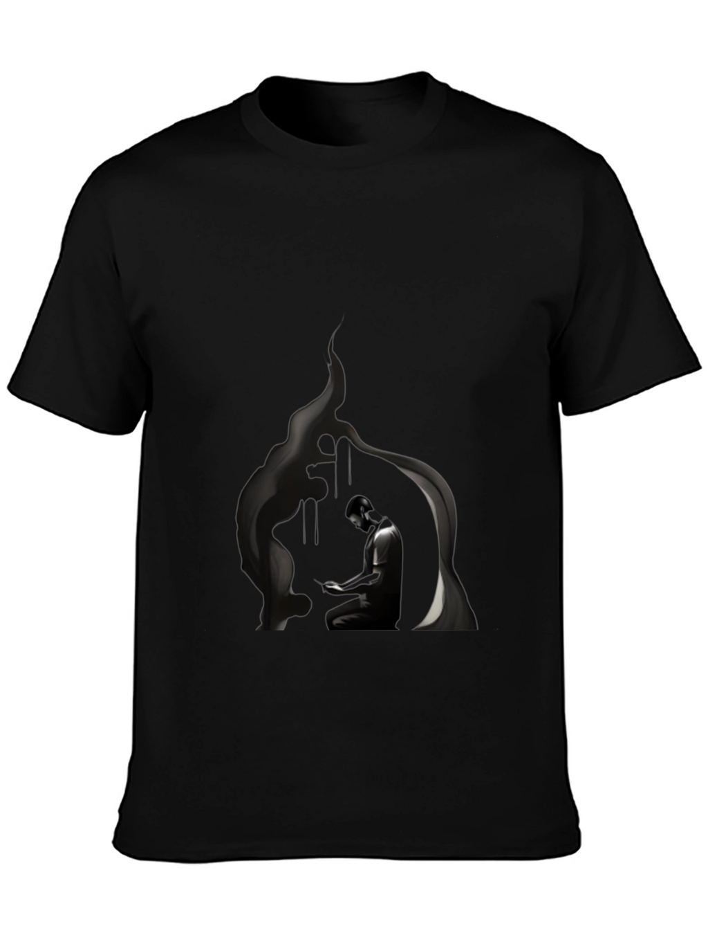 Mystic Meditation Black T-Shirt