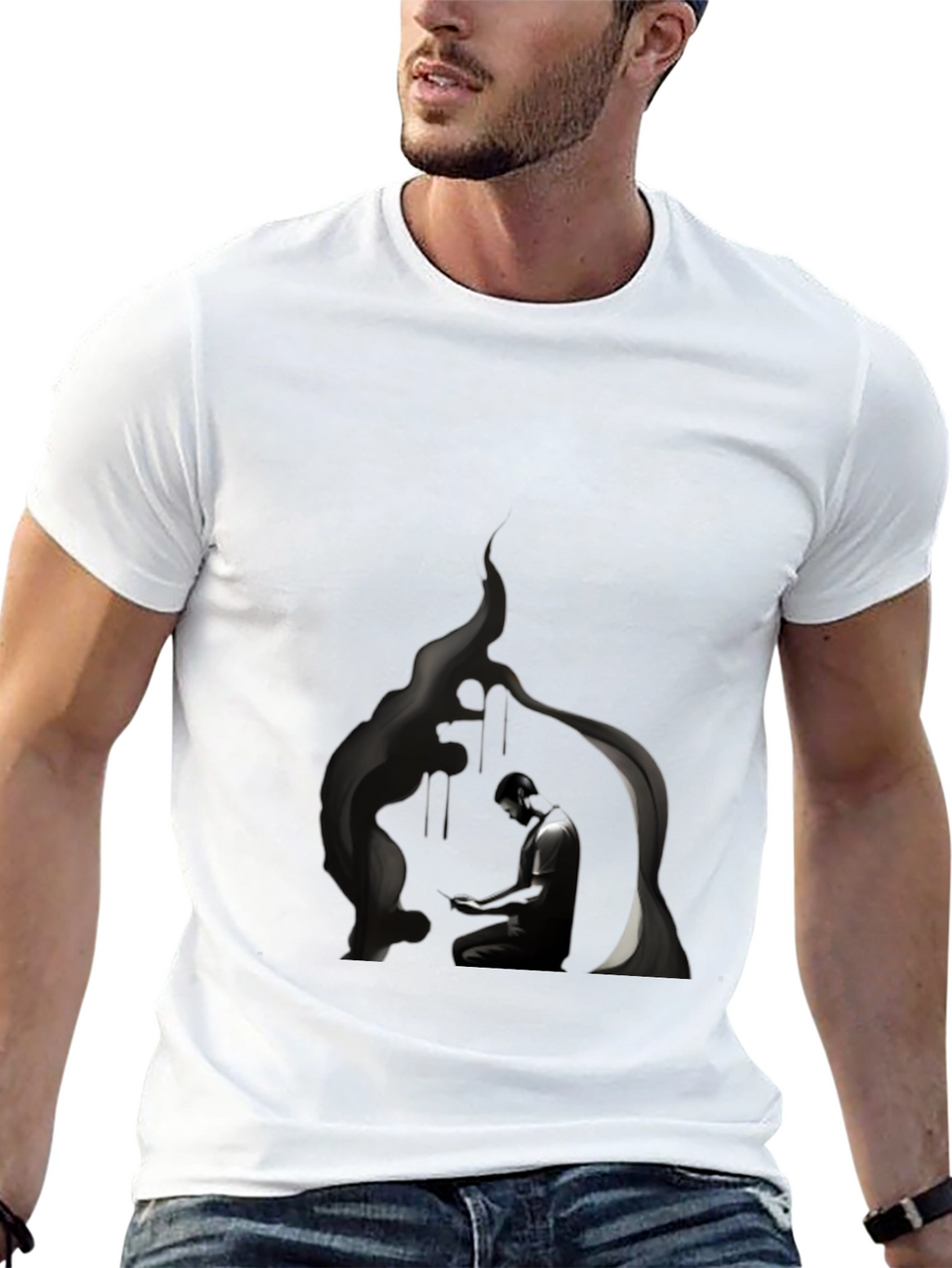 Mystic Meditation Black T-Shirt