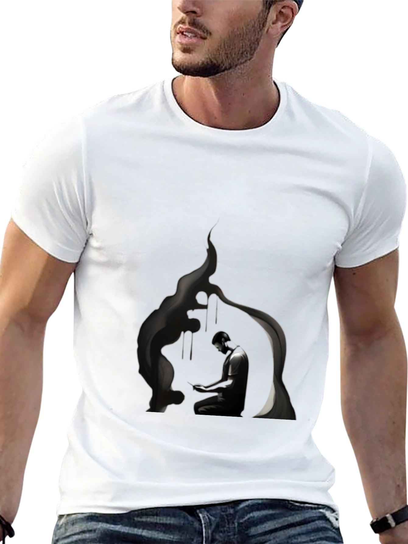Mystic Meditation Black T-Shirt