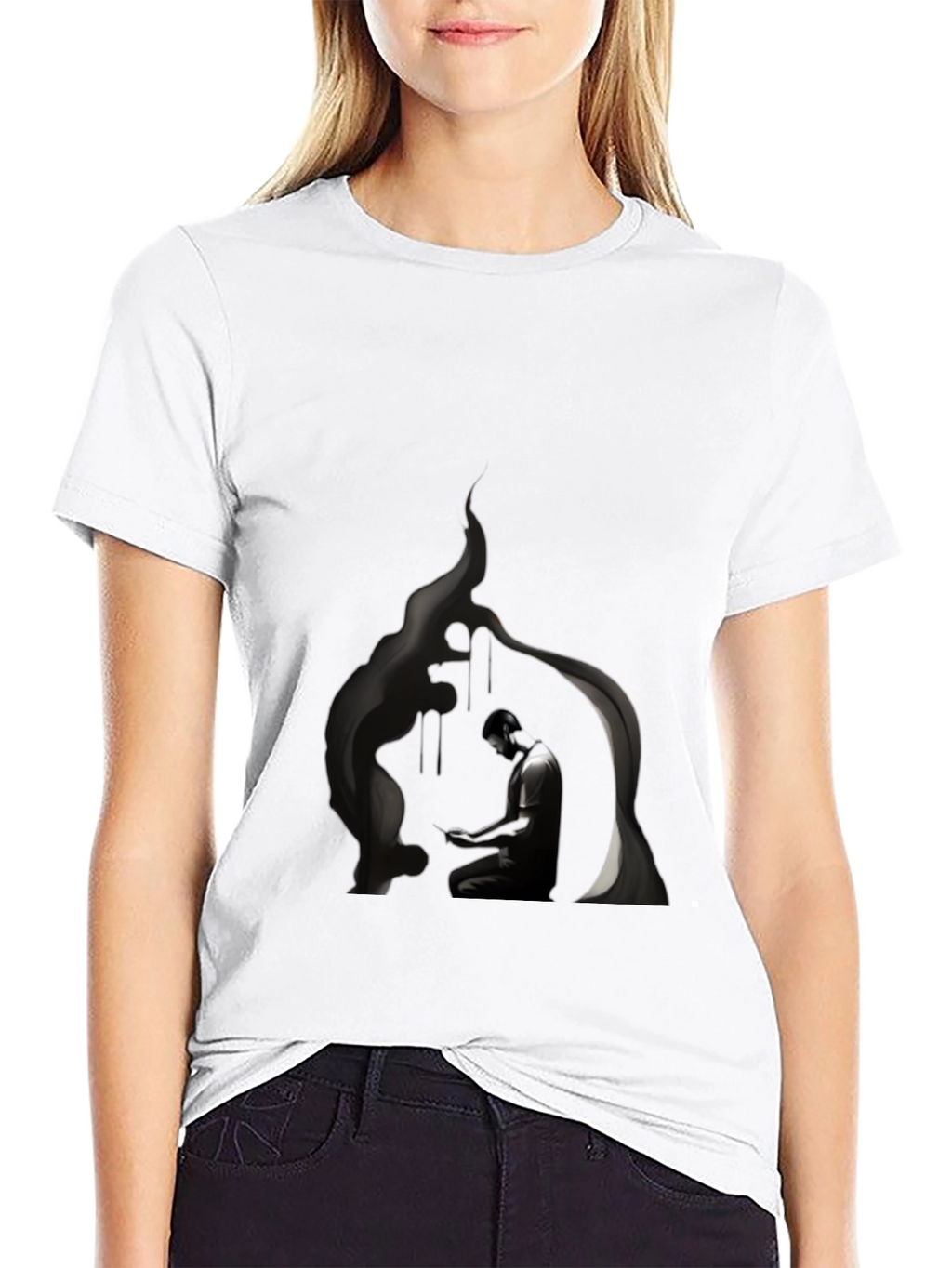 Mystic Meditation Black T-Shirt