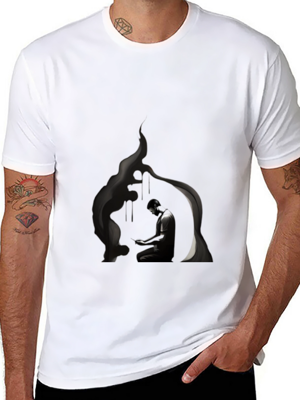 Mystic Meditation Black T-Shirt