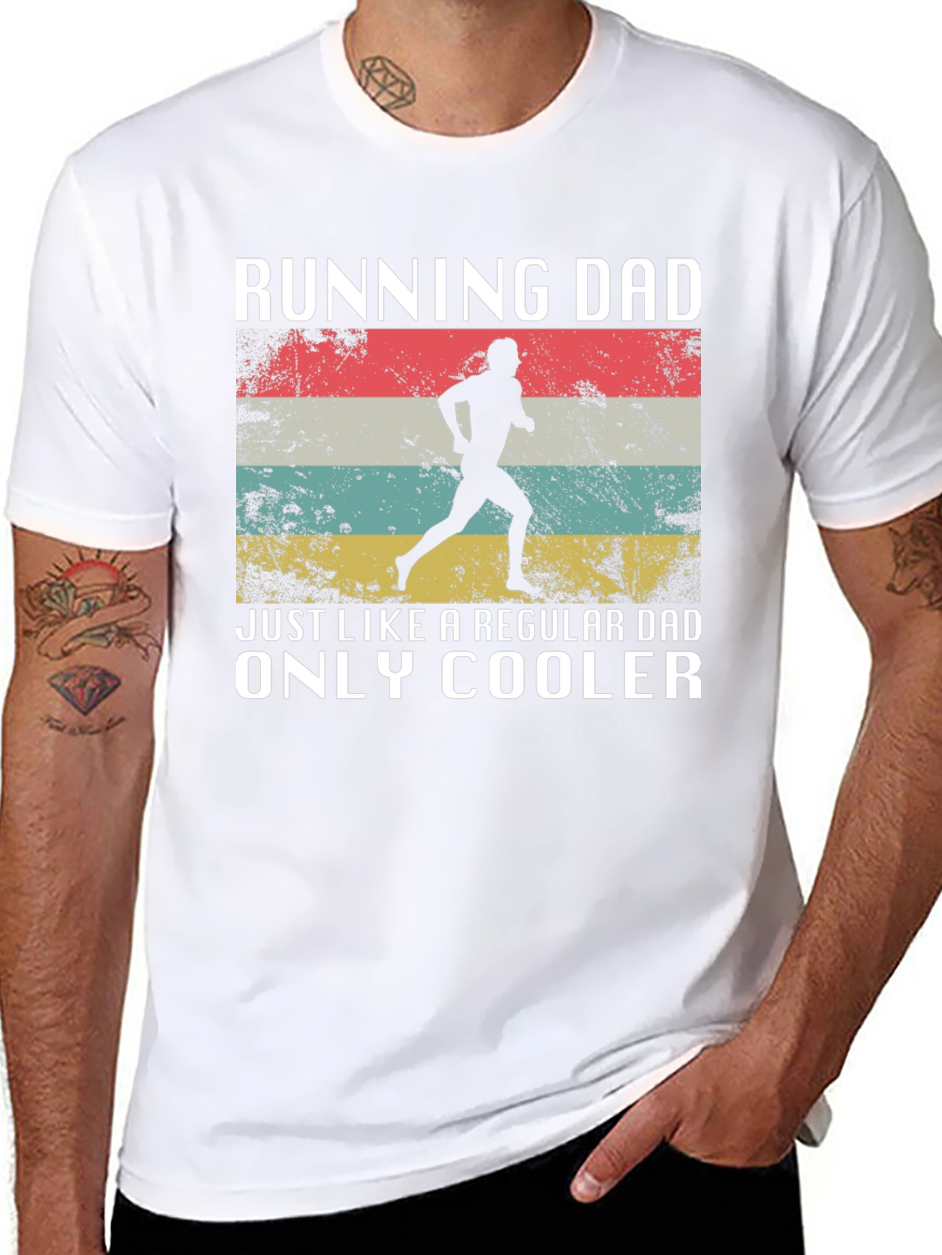 Running Dad T-Shirt - Cool Runner Design