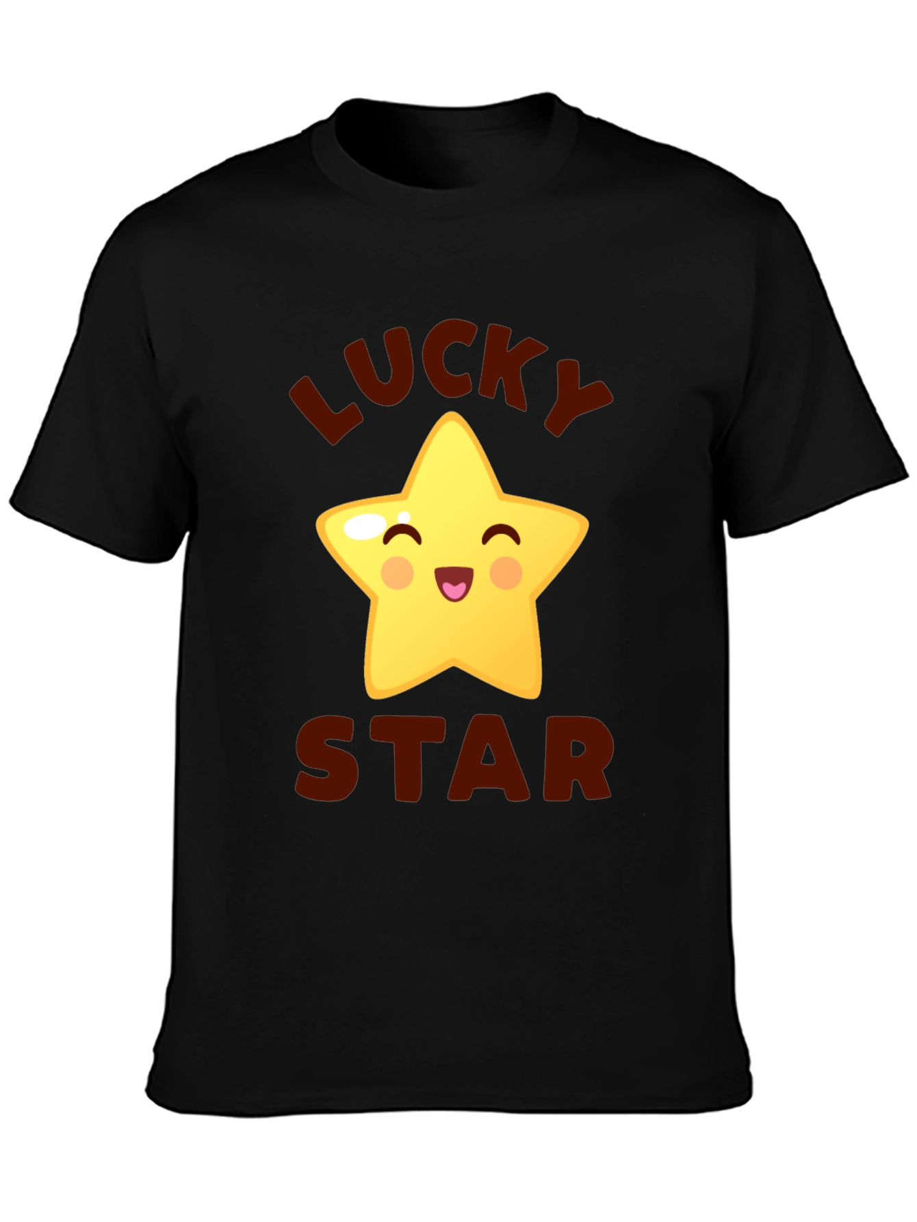 Lucky Star Graphic Tee - Cute Cartoon Star T-Shirt