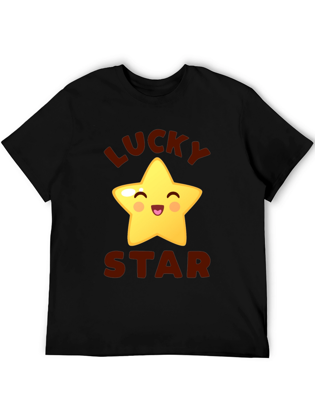 Lucky Star Graphic Tee - Cute Cartoon Star T-Shirt