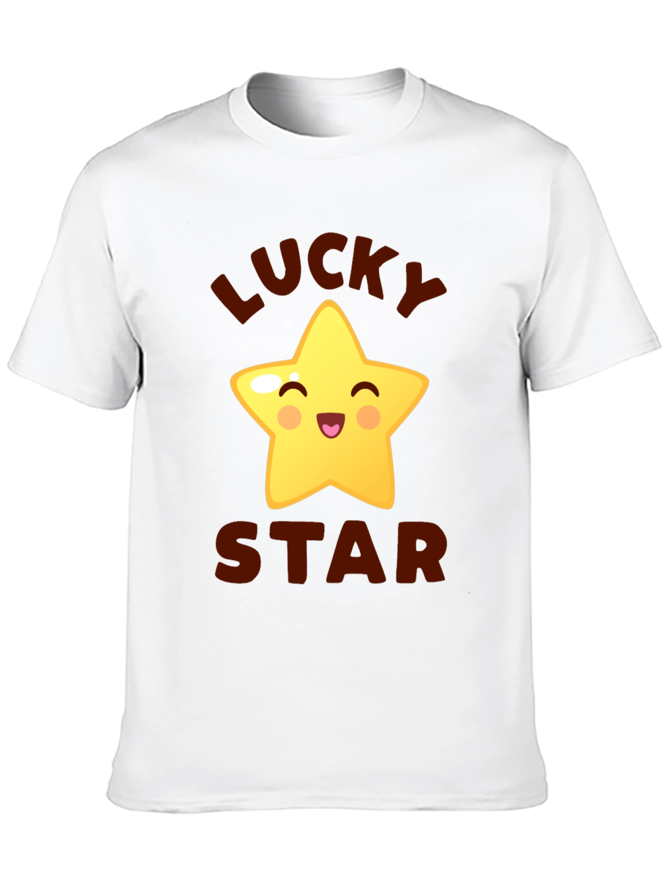 Lucky Star Graphic Tee - Cute Cartoon Star T-Shirt