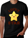 Lucky Star Graphic Tee - Cute Cartoon Star T-Shirt