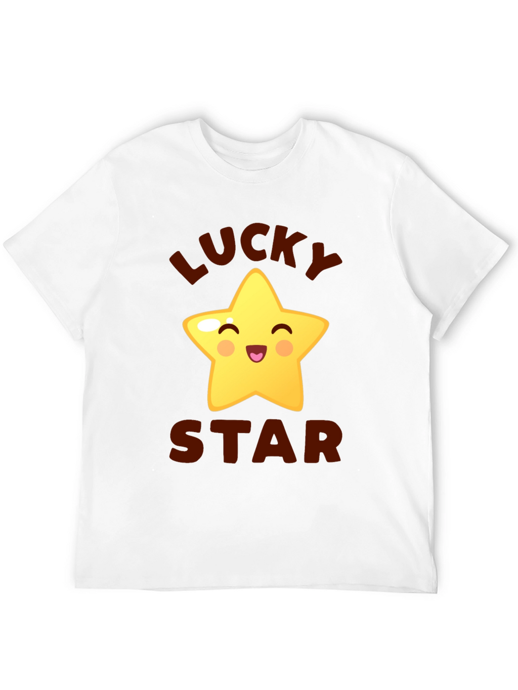 Lucky Star Graphic Tee - Cute Cartoon Star T-Shirt