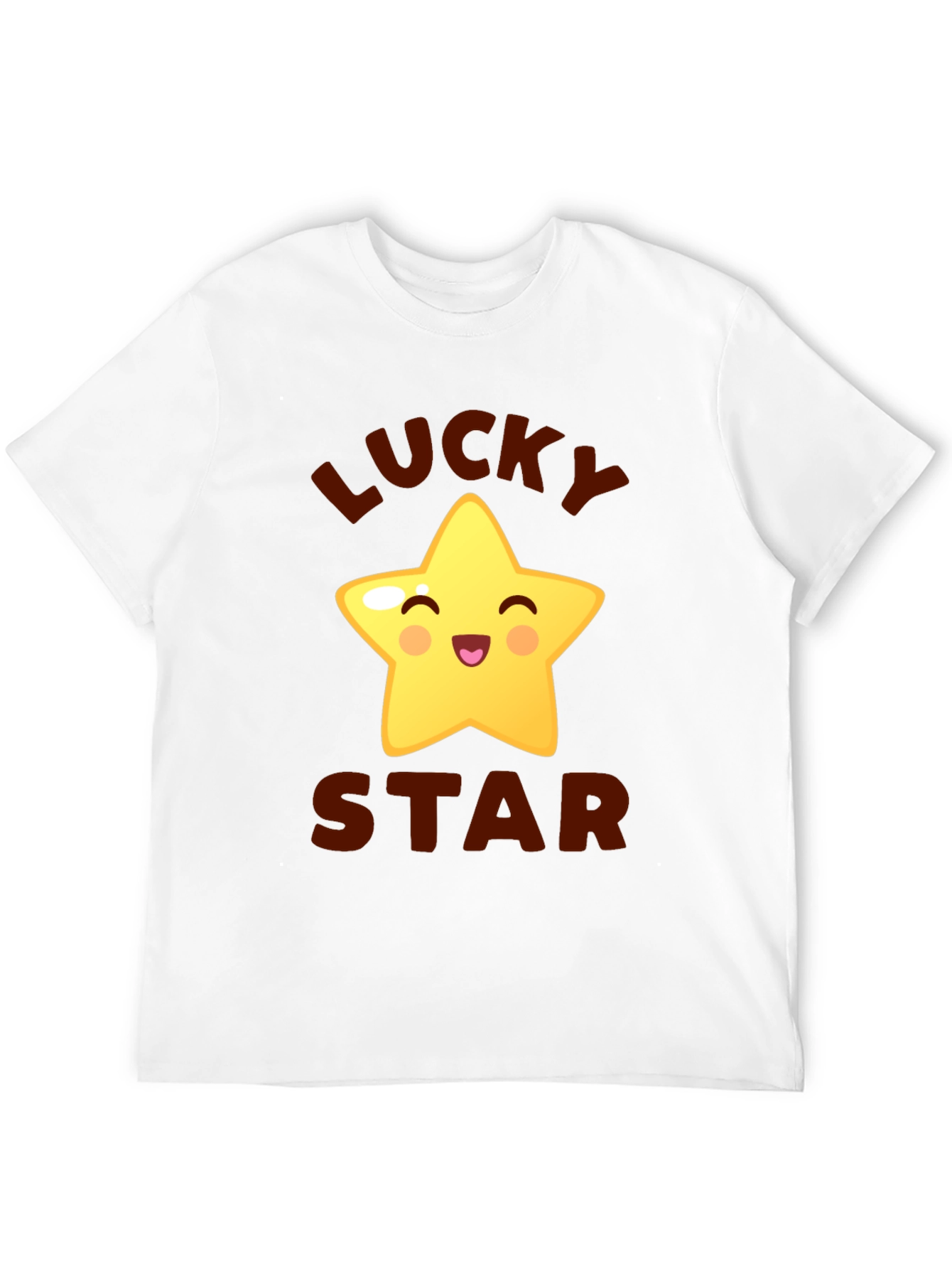 Lucky Star Graphic Tee - Cute Cartoon Star T-Shirt