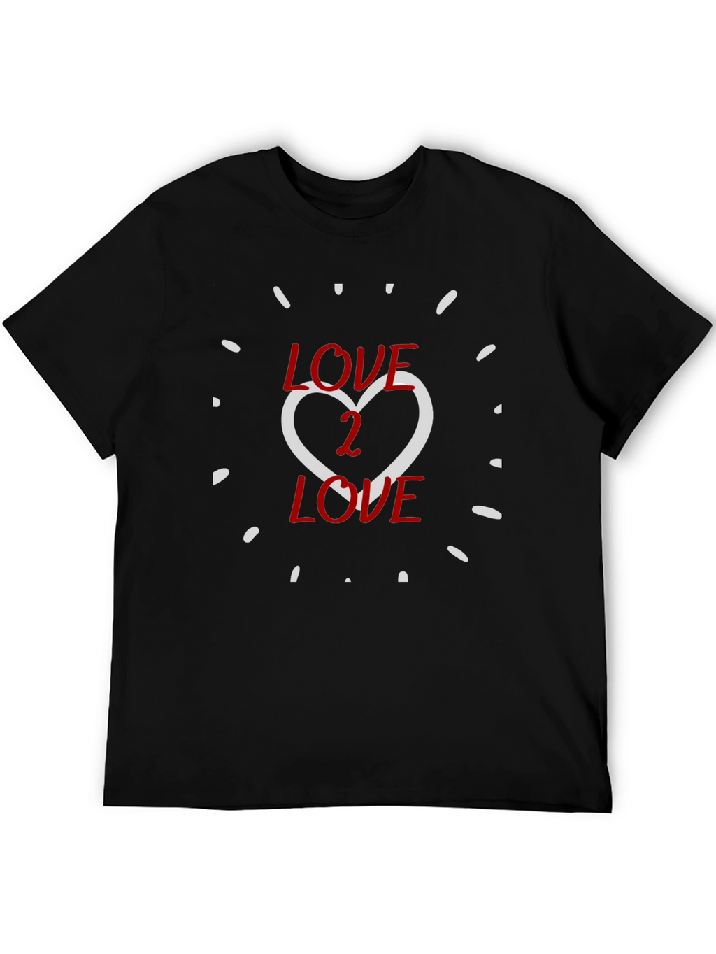 Love 2 Love Graphic Tee - Black