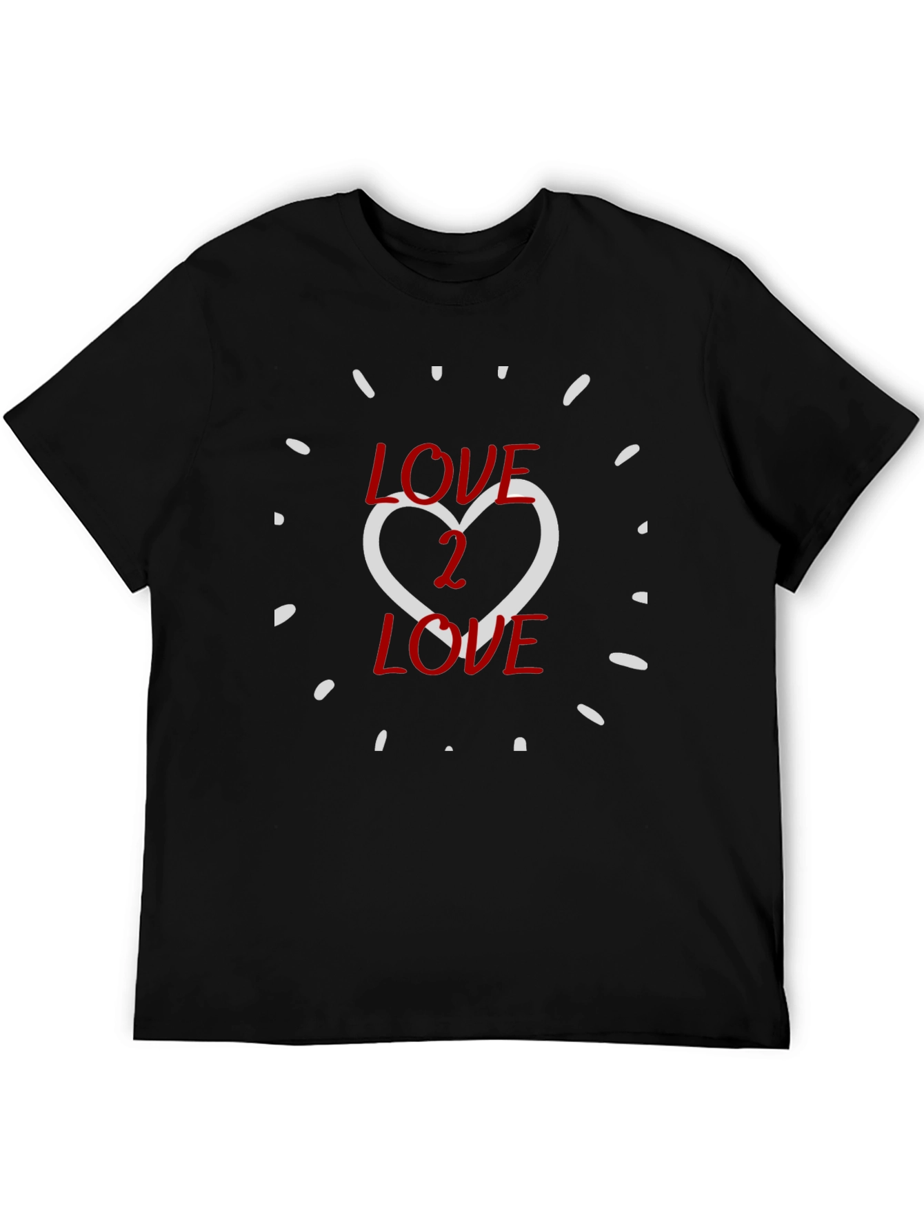 Love 2 Love Graphic Tee - Black