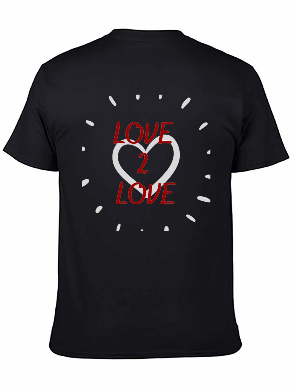 Love 2 Love Graphic Tee - Black