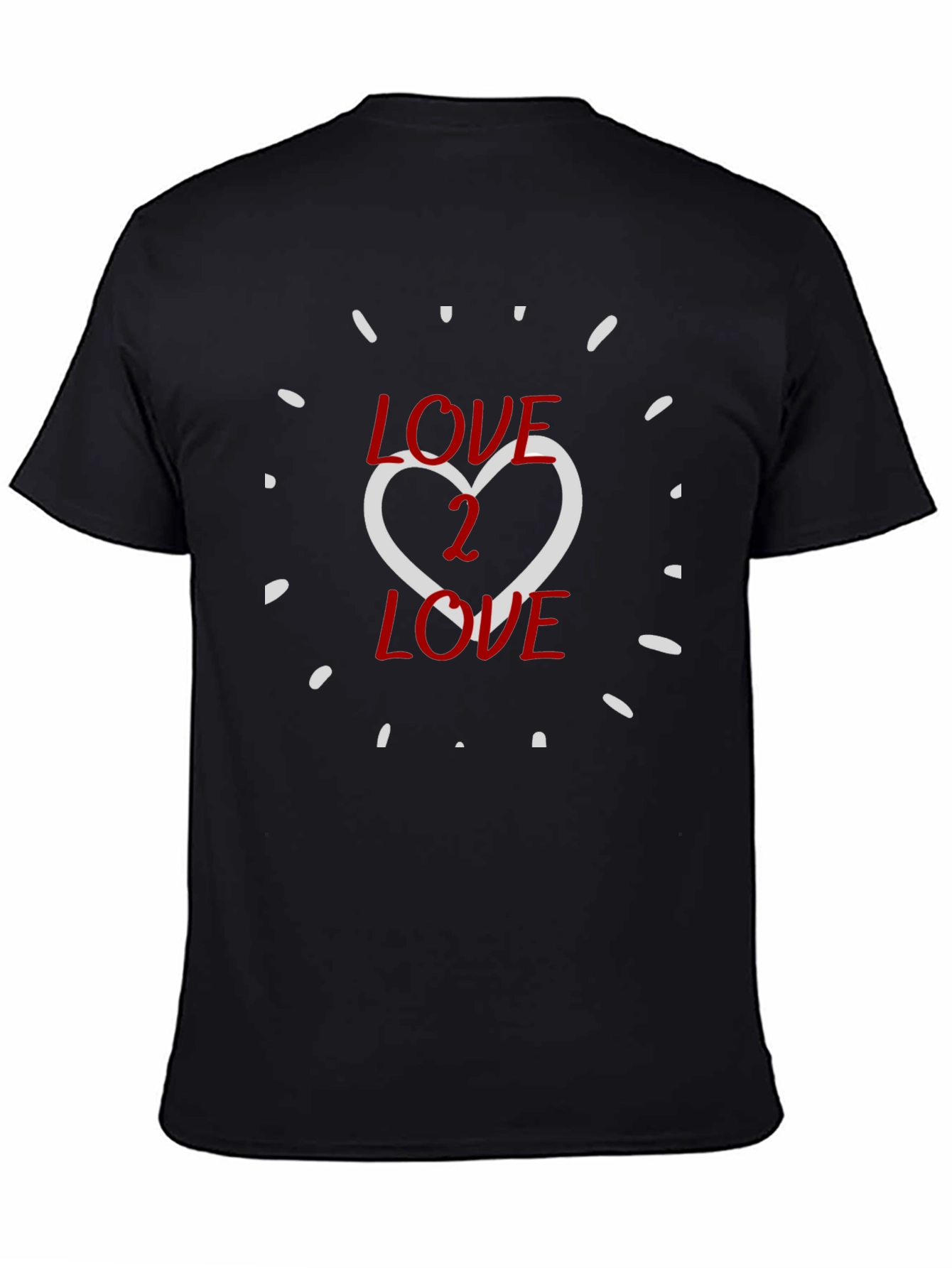 Love 2 Love Graphic Tee - Black