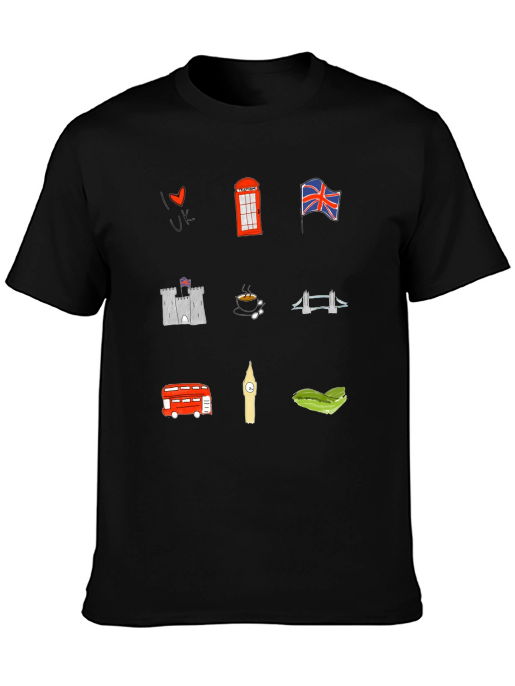 London UK Souvenir Graphic Print Tee