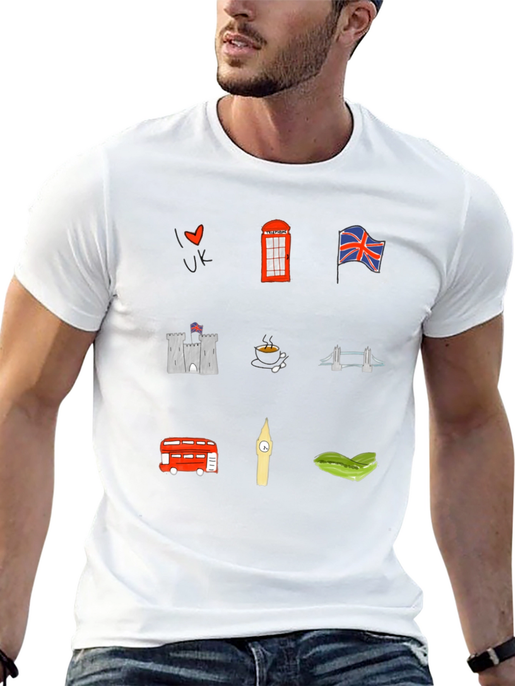 London UK Souvenir Graphic Print Tee