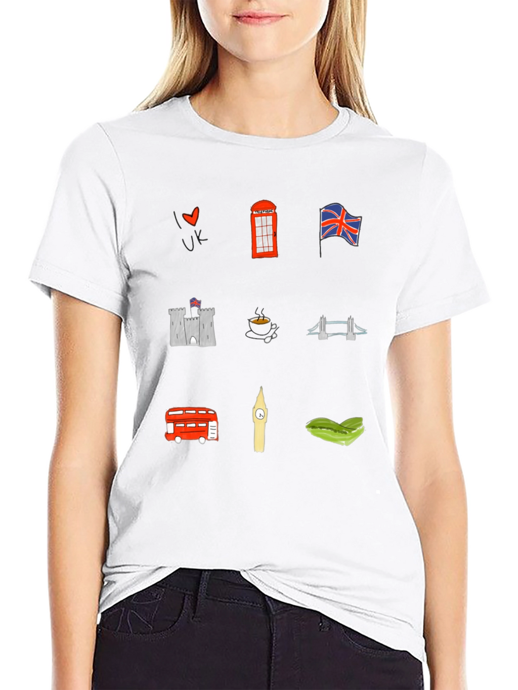 London UK Souvenir Graphic Print Tee