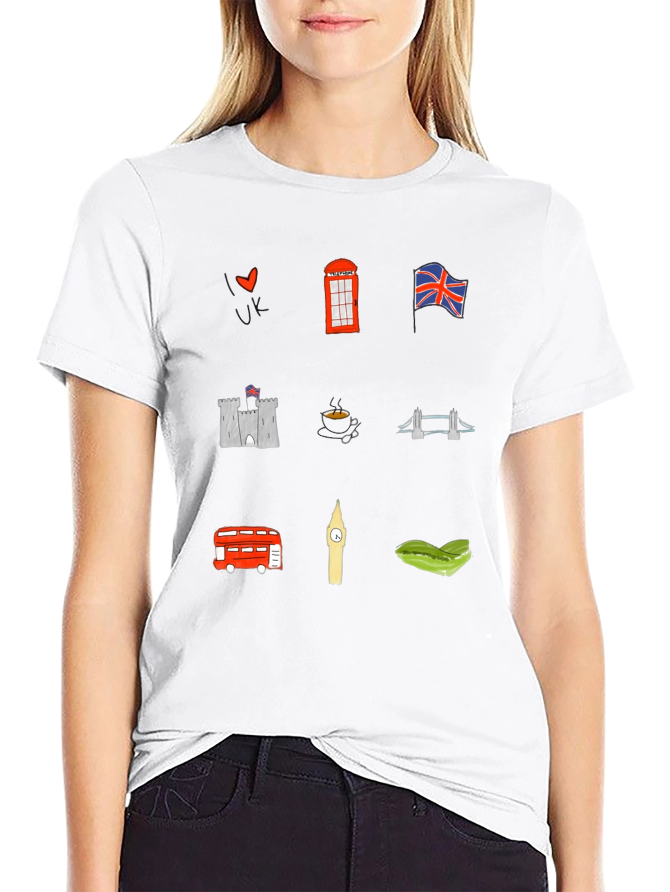 London UK Souvenir Graphic Print Tee