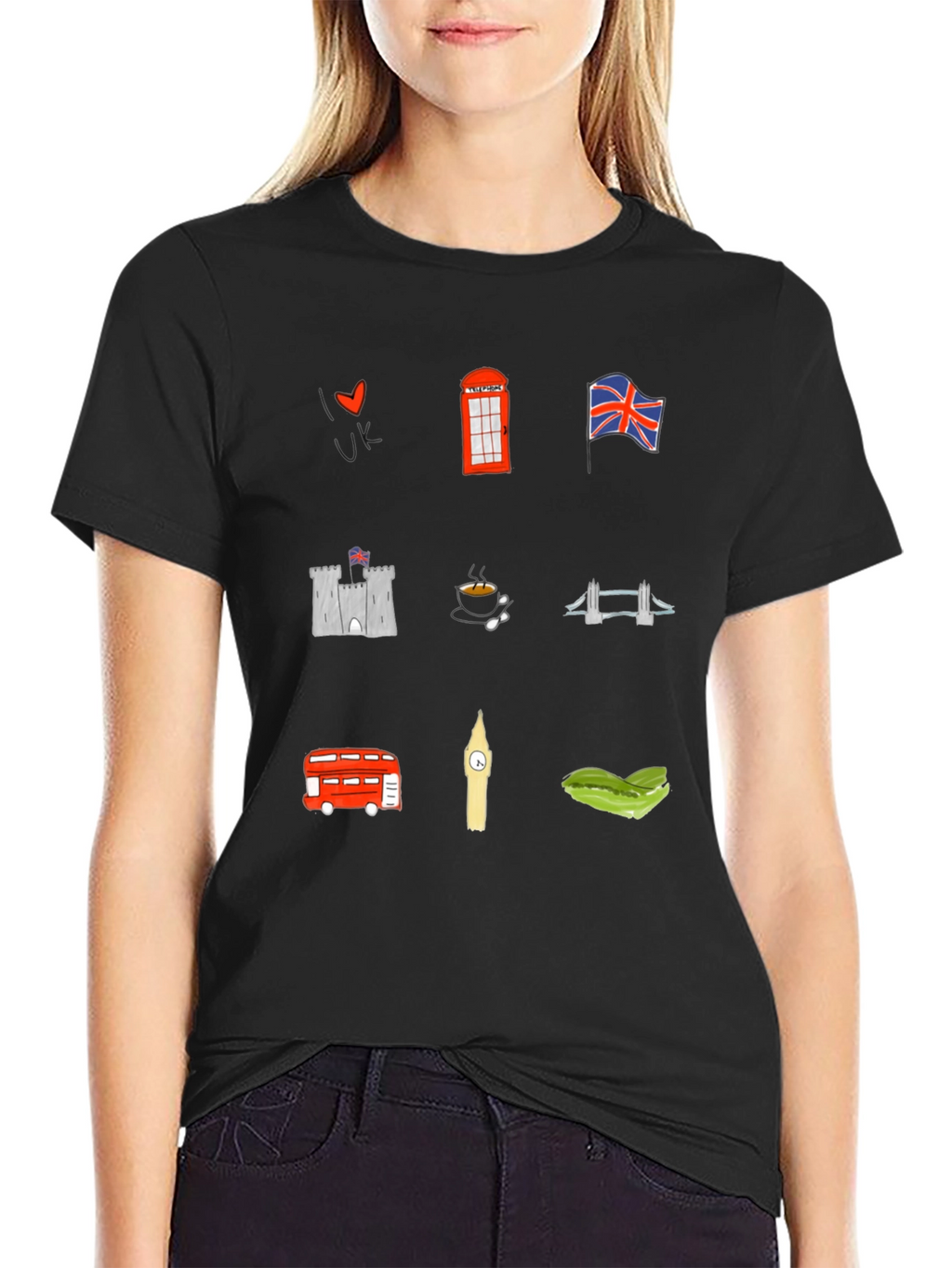London UK Souvenir Graphic Print Tee
