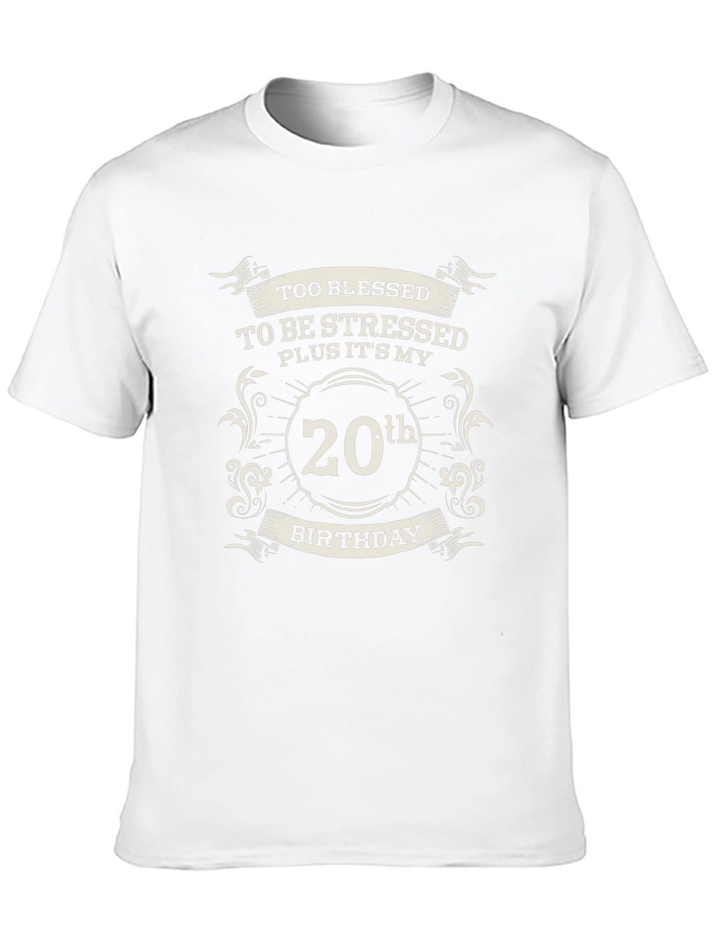 Too Blessed 20th Birthday Black T-Shirt