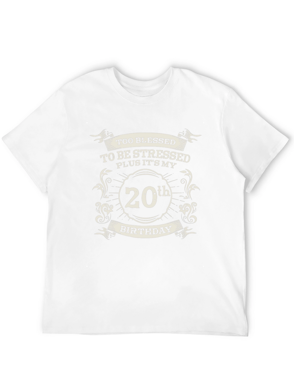Too Blessed 20th Birthday Black T-Shirt