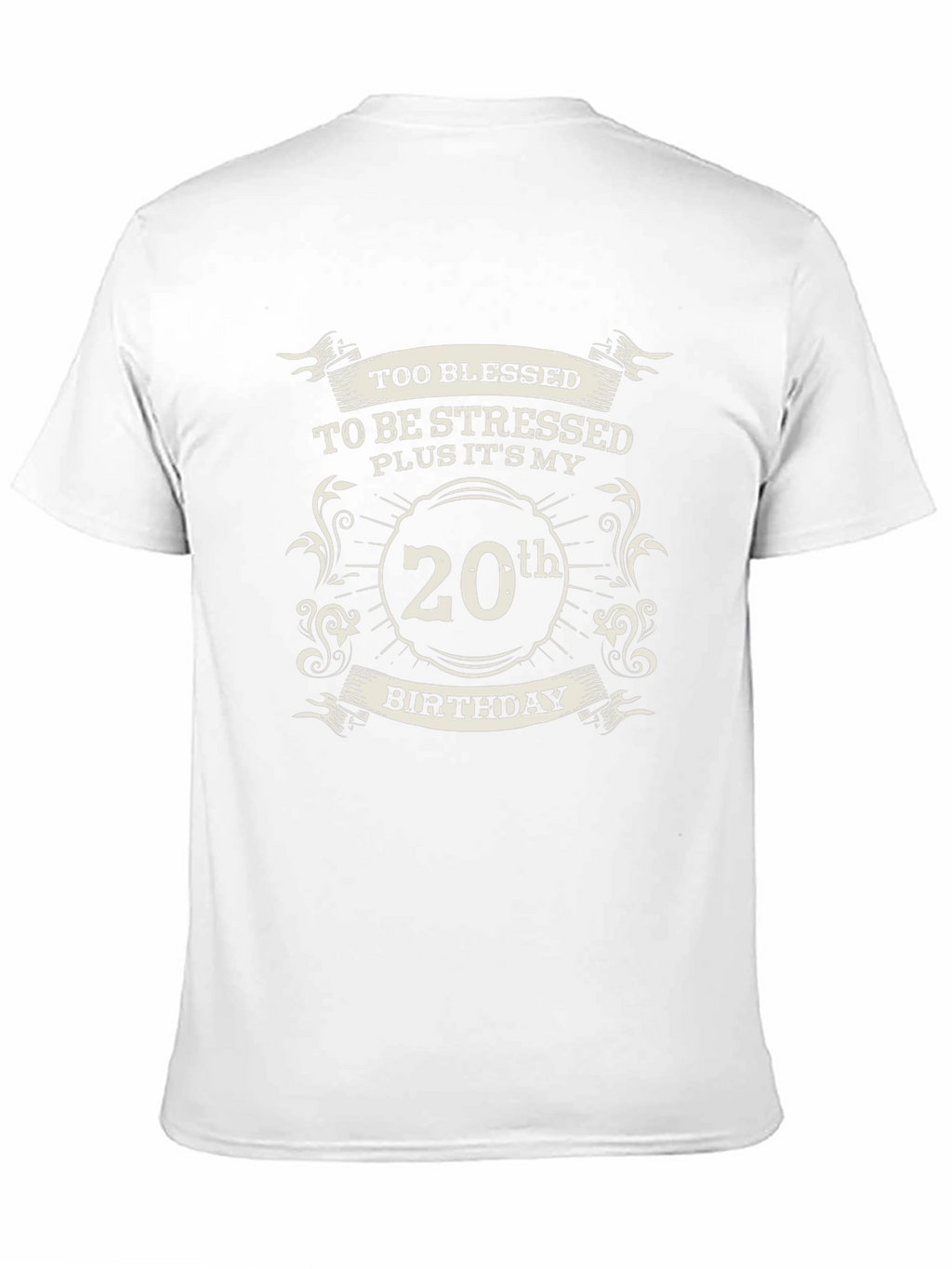Too Blessed 20th Birthday Black T-Shirt