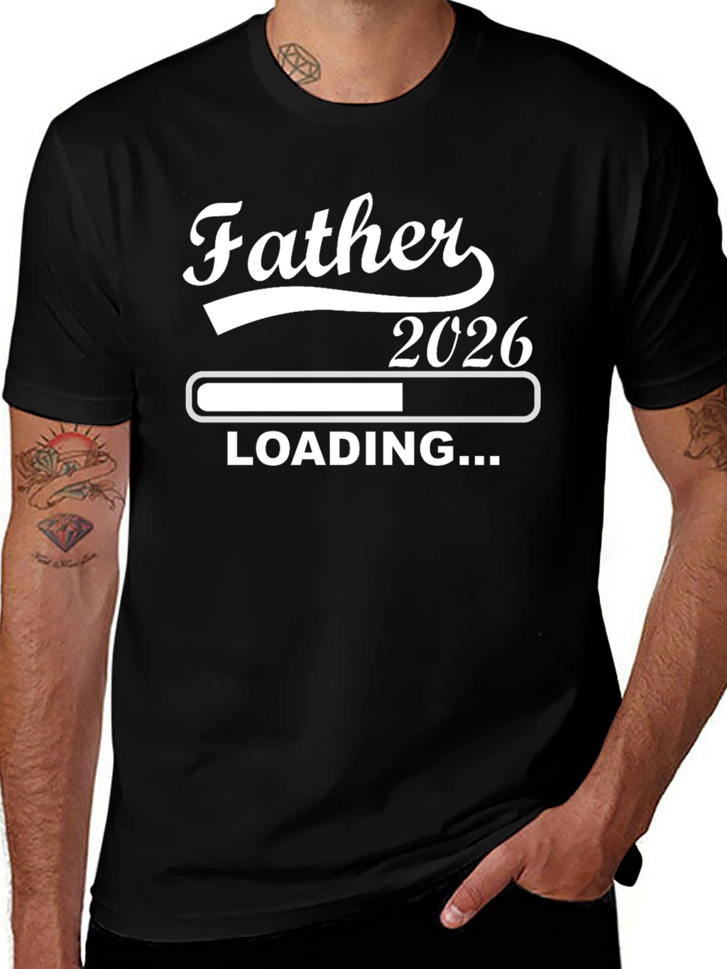 Father 2026 Loading T-Shirt - New Dad Gift