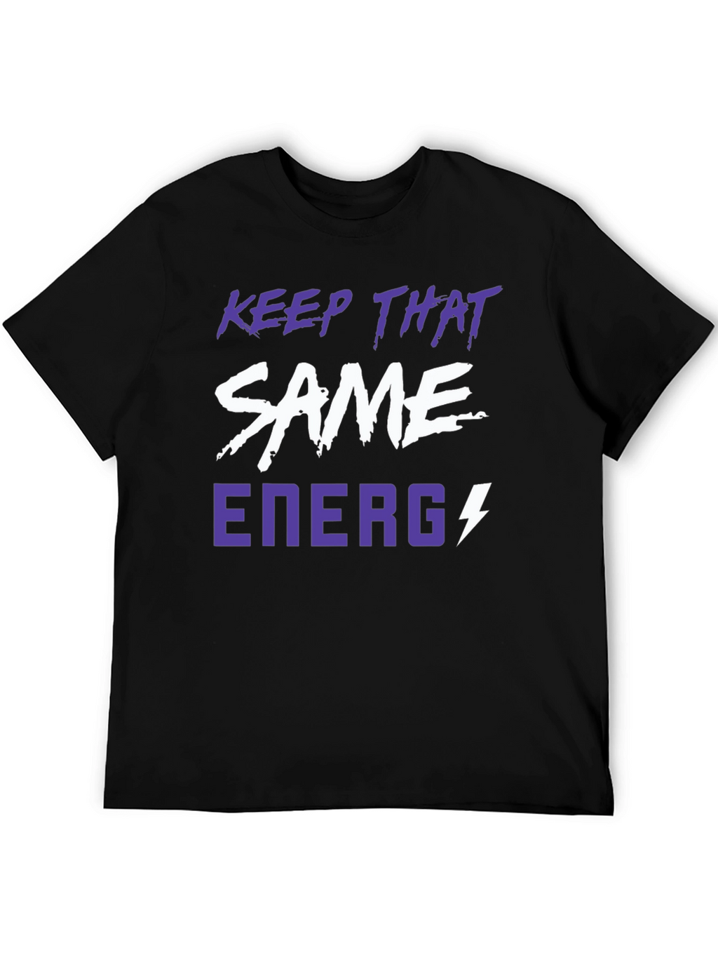 Keep That Same Energy Graphic Tee - Black