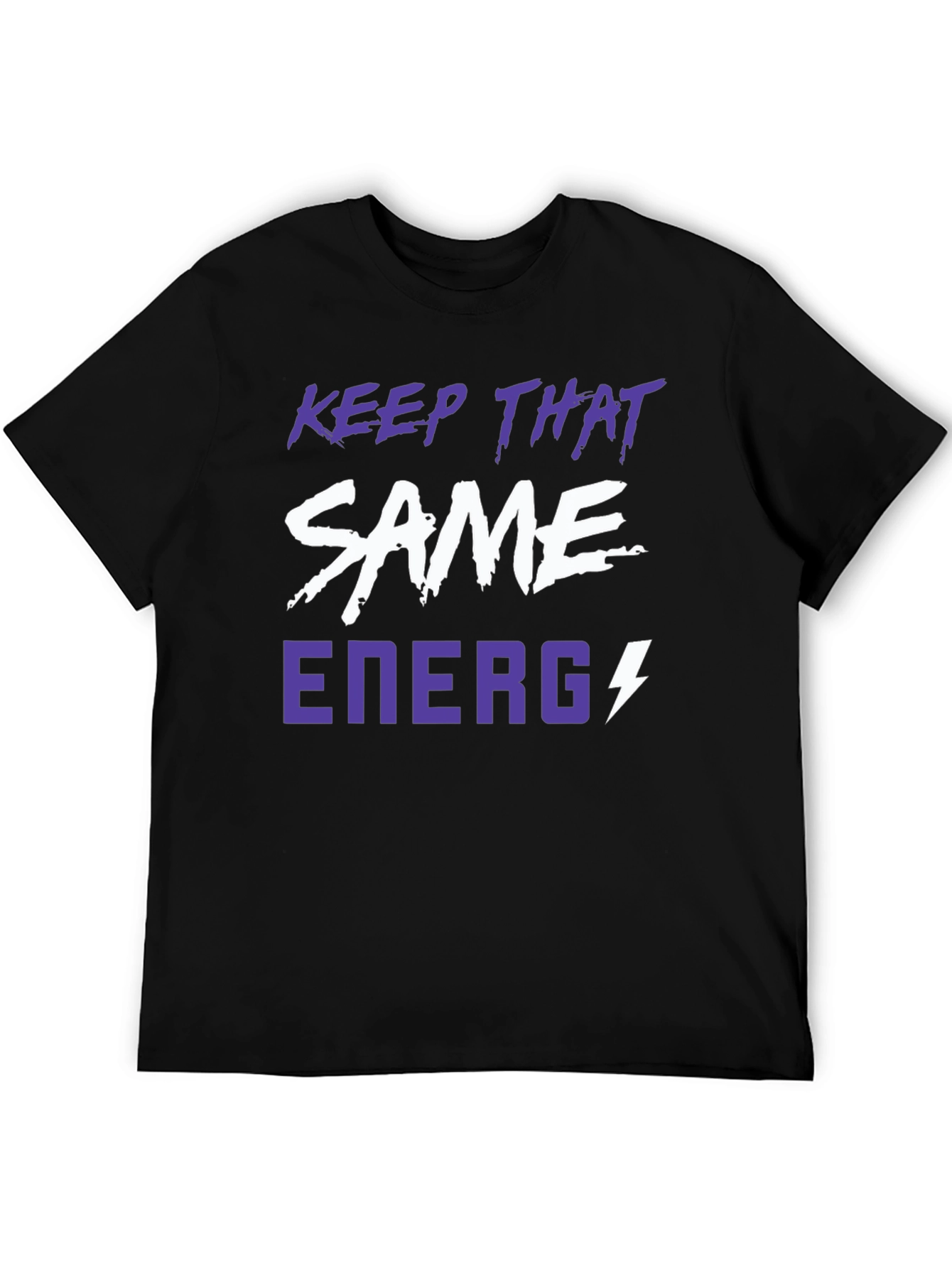 Keep That Same Energy Graphic Tee - Black