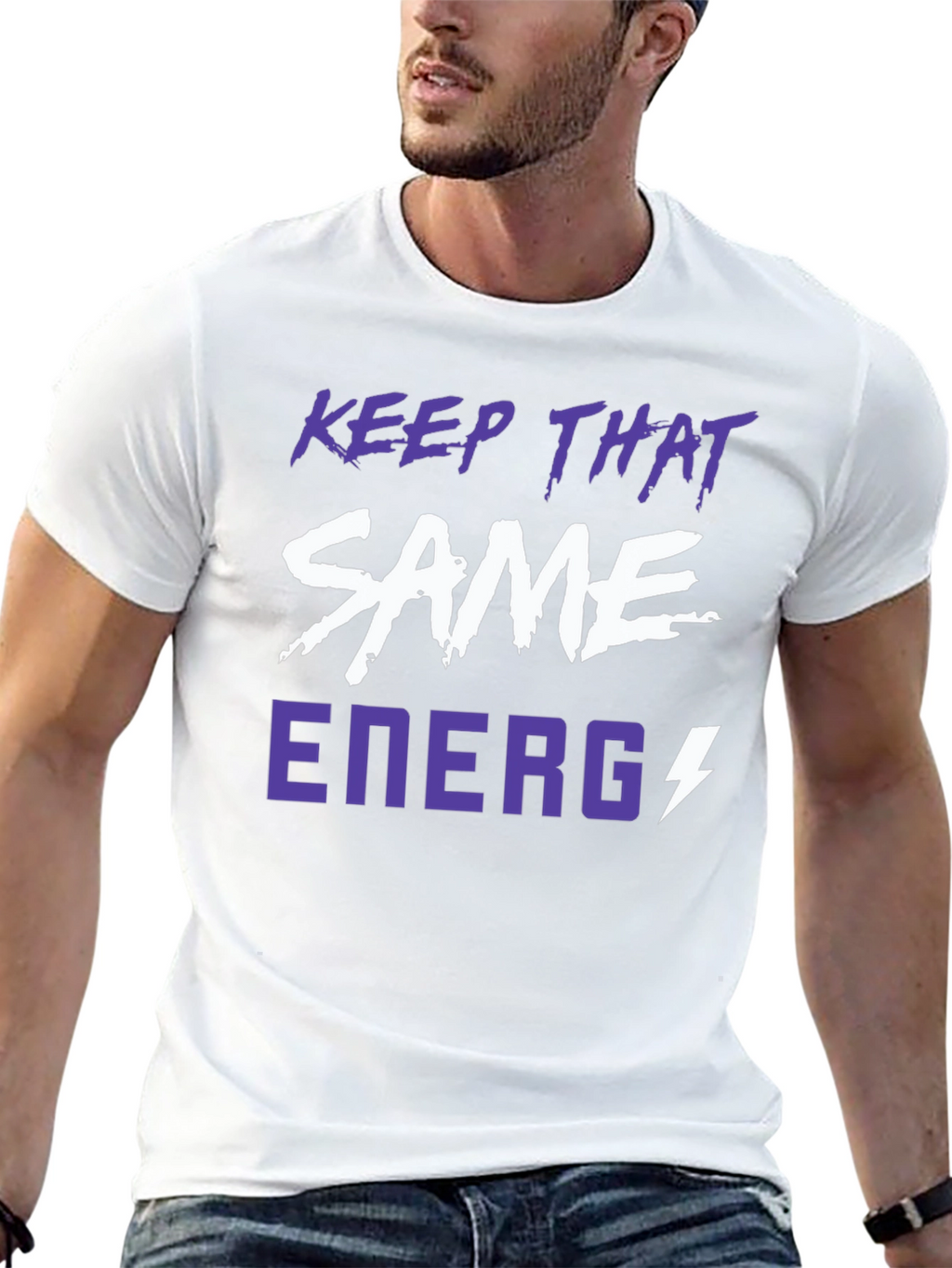 Keep That Same Energy Graphic Tee - Black