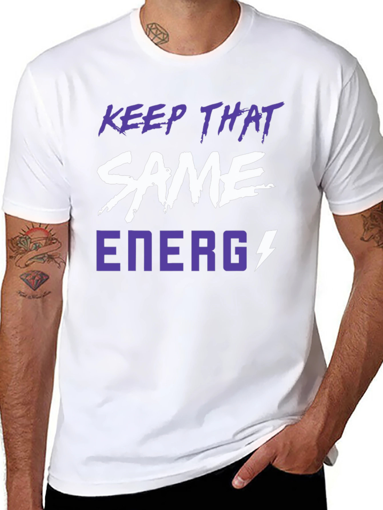 Keep That Same Energy Graphic Tee - Black