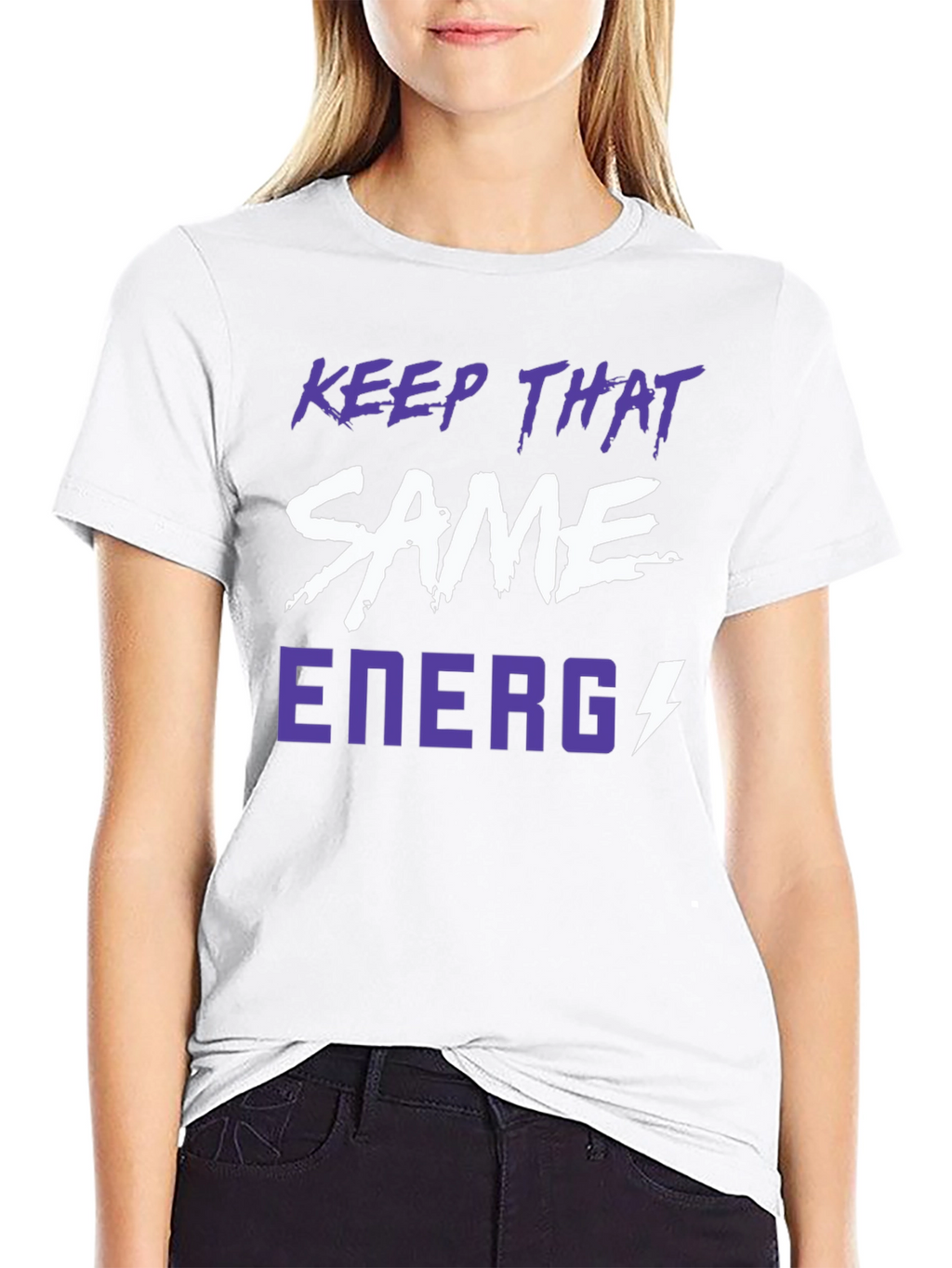 Keep That Same Energy Graphic Tee - Black