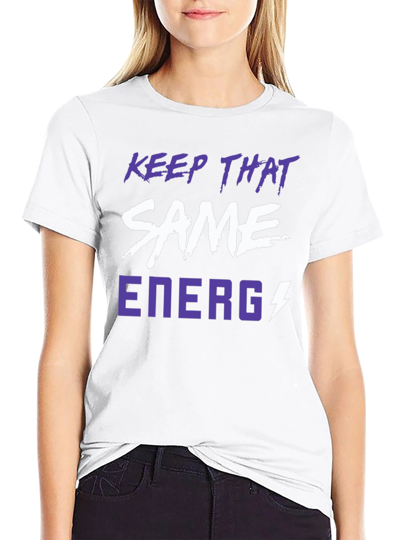 Keep That Same Energy Graphic Tee - Black