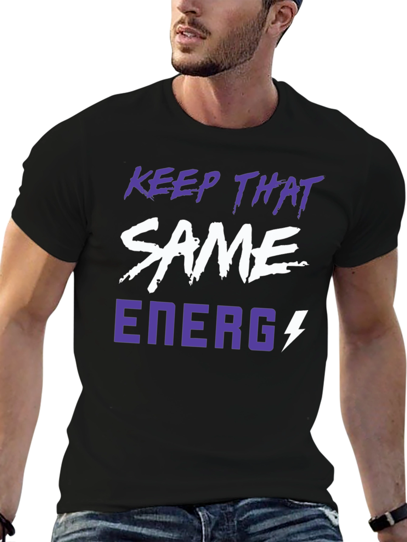 Keep That Same Energy Graphic Tee - Black