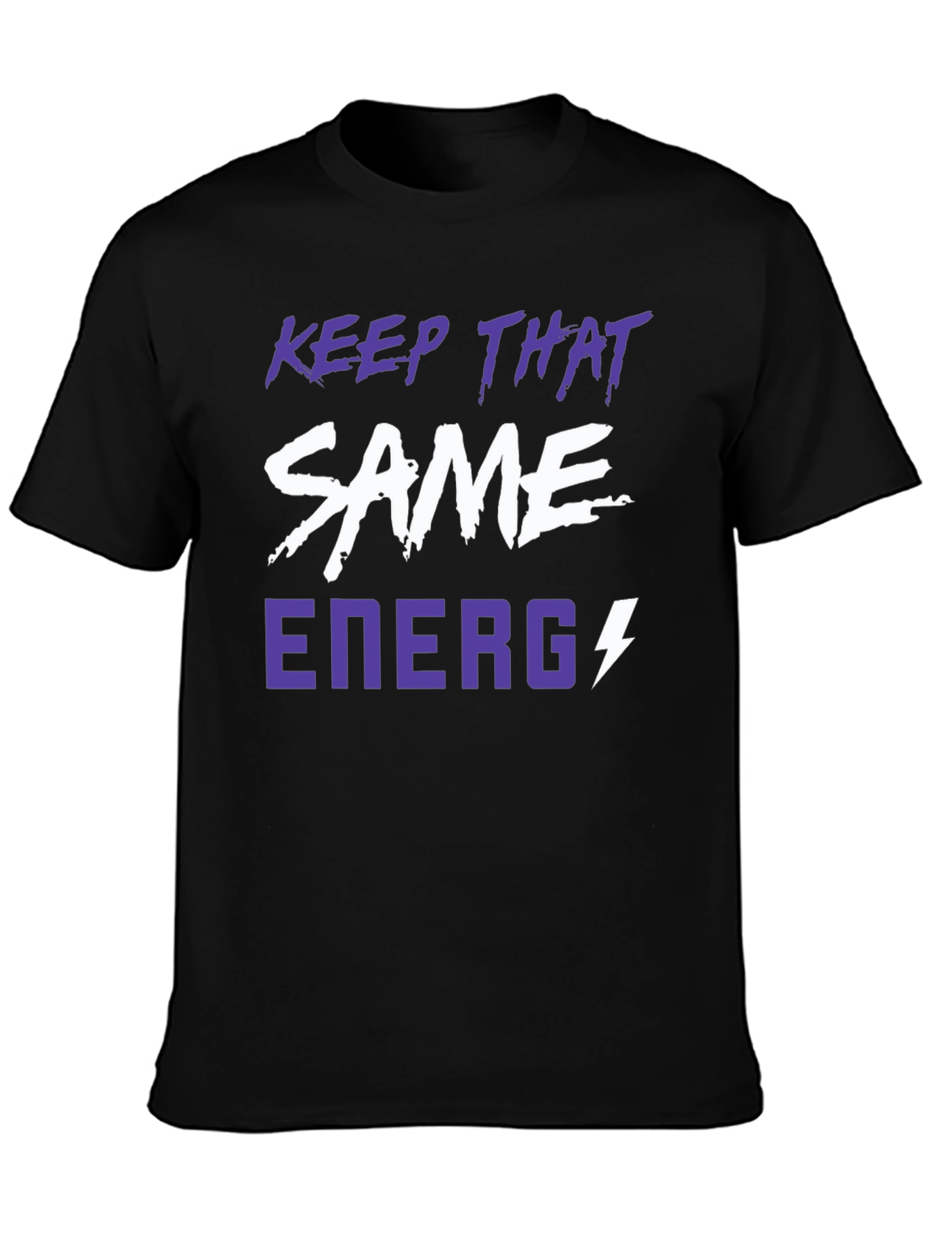 Keep That Same Energy Graphic Tee - Black